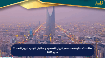 «تقلبات طفيفة».. سعر الريال السعودي مقابل الجنيه اليوم الأحد 11 مايو 2025